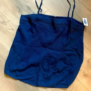 Square neck pintuck Chambray Cami from Old Navy